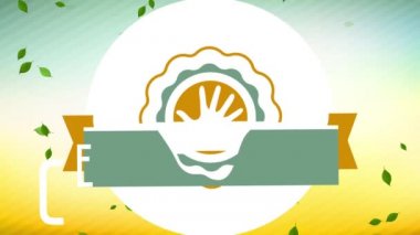 Cazibeli Renkler ve Düzensiz Kenar Simgesi Kullanılarak Alan Satın Alma İçin Eko Yetiştirme İşe Alım Reklamı Çizgisel Ölçekleme Canlandırması