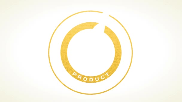 Primavera Bouncing Movimento Caótico Eco Produto Anúncio Para Produtores Alimentos — Vídeo de Stock