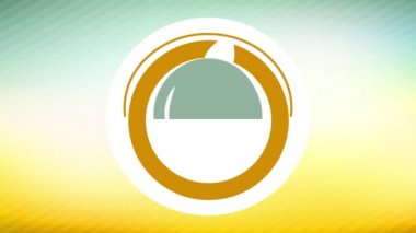 Yeşil Eko Ürünleri Oluşturan Elementlerin Hareketi Sağlıklı Yemek Şirketi için Elma Grafiği ile Yumuşak Minimalist Arkaplan Üzerine Reklam