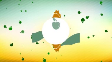 Sıçrayan Yay Hareketi Etkisi 100 Fiyakalı Eko Çiftlik Yemeği Plush Scene ve Merkezli Dalgalı Simge ile İyi Reklam