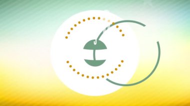 Tazelik garantisi veren sağlıklı ürünler üretmek için yeşil vejetaryen hasat işi için filizlenen tarım bitkisinin doğal gıda işaretiyle animasyonu yavaşlatılıyor