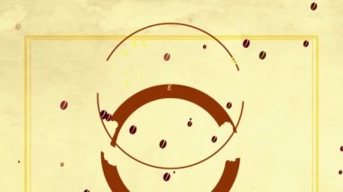 Yemek odası için lezzetli kahve promosyonunu kapsayan bahar ve ölçeklendirme hareketi ya da klasik stil fikri ve temsilci ikonu olan Bistro