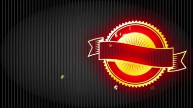 Kahveye uygulanan Hızlı Tepinme Hareketi Efekti Ekspres Kafe Bar için altın ikonlu ve klasik ofset