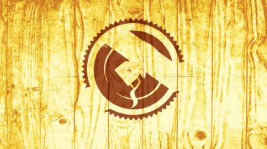 Kafeterya Marka Satmanın Bahar Efektiyle Kayar Taze Aroma Kafeinli İçecekler Ahşap Masa Arkaplanında Kahve Fincanı Lekesi