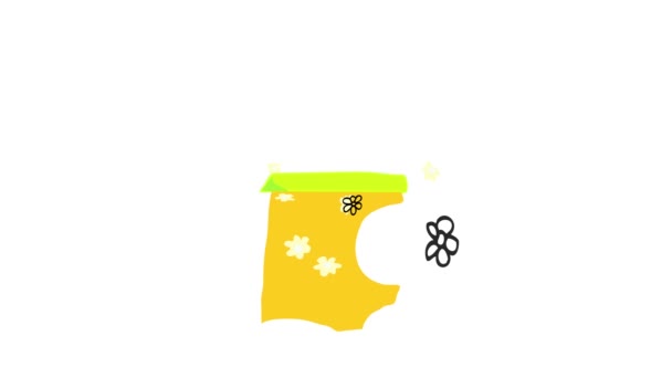 Printemps rebondissant mouvement chaotique de deux petites sœurs jumelles jouant autour d'un grand pot jaune de biscuits l'un tenant une cuillère l'autre une fourchette avec une tomate rouge et une carotte allongée sur le sol 