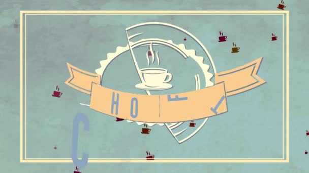 Le rebond inertiel de la couverture de brochure de maison de café présente pour le produit de qualité de fantaisie avec le symbole en peluche sur le fond velouté 