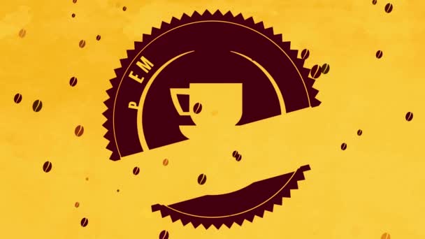 Linear Velocity Decrease Motion Classical Warm Ale Coffee Mark 50S Style Curve Symbol Antique Writing Golden Scene
