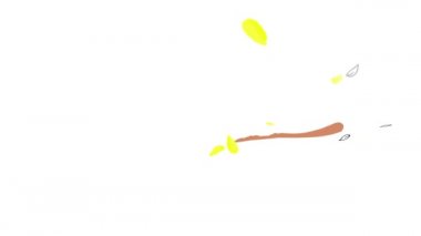 Dalında oturan kıvırcık saçlı bir çocuğun tatlı portresinin pürüzsüz süratli animasyonu. Kırmızı kedisinin gülümsemesi, harika arkadaşlar olduklarını gösteriyor.