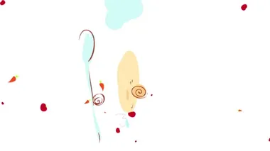 Profesyonel şefin, arka planda sağlıklı organik sebzelerle ne pişireceği konusunda atalet sıçraması ve döndürme animasyonu müşterilerine diyet yaptığını gösteriyor.