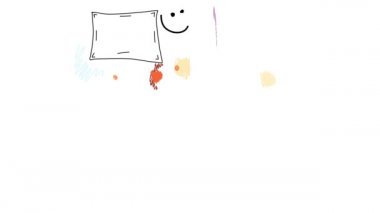 İlkbaharda çocukların beyaz tahtalarla oynamaları ve bir tanesinin üstünde oturmaları okulda öğrenecekleri çok şey olduğunu ve uzun bir hikaye olduğunu gösteriyor.