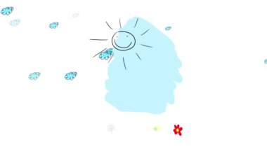 Küçük bir kız, geleneksel bir iş adamı ve uzun elbiseli bir kadınla parkta güzel bir yürüyüş yapmak ve kızlarına iyi baktıklarını göstermek için bahar ayinine başvurmak.