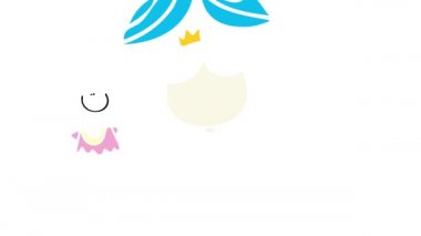 Küçük prensesin yeşil bir yaprağa göz kırparak ve elinde bir yıldız asası tutarak ekolojistlere ve vejetaryenlere dileklerini yerine getireceğine dair bir göz kırpması ve bahar pulu sıçratması.