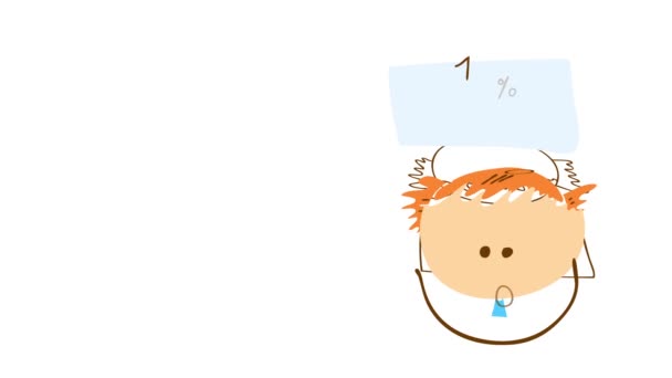 Animation par rebond inertiel et effet de rotation d'une fille végétalienne vendant un produit biologique à 100 % suggérant qu'elle veut prendre soin de la santé des peuples et de l'environnement pour construire un monde meilleur