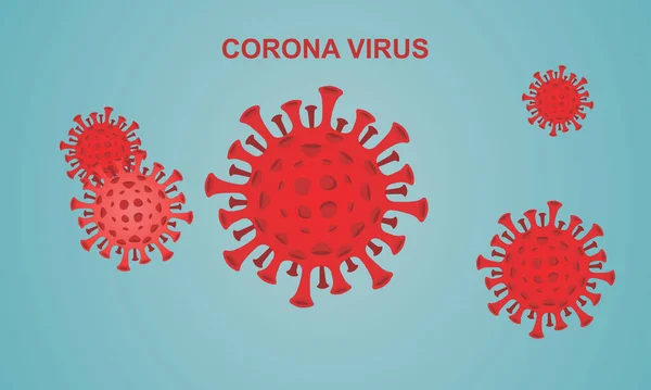 Vektor Gambar Corona Virus Covid19 - Stok Vektor