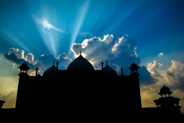 Grate Taj Mahal Índia Foi Encomendada Por Shah Jahan 1631 — Fotografia de Stock