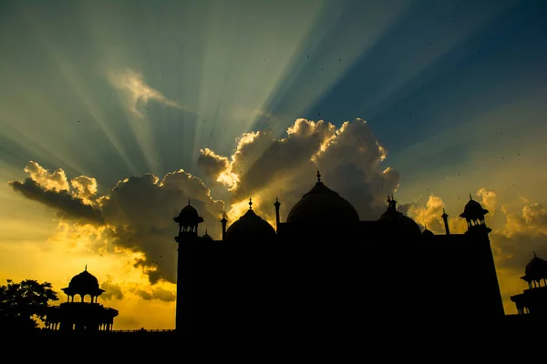 Grate Taj Mahal Índia Foi Encomendada Por Shah Jahan 1631 — Fotografia de Stock