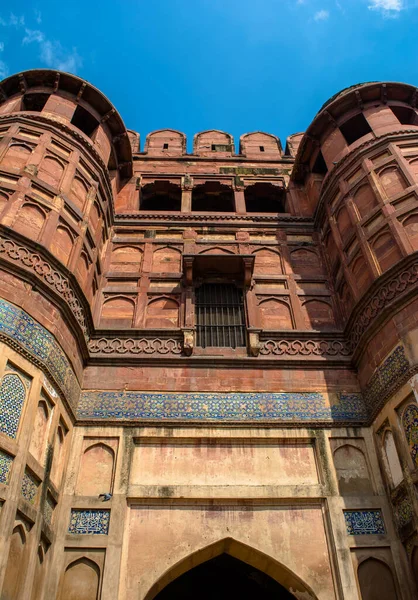 Agra Fort Ett Historiskt Fort Staden Agra Indien Lal Quila — Stockfoto