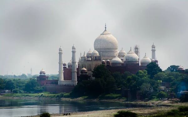 Das Gitter Taj Mahal Von Indien Wurde 1631 Von Shah — Stockfoto