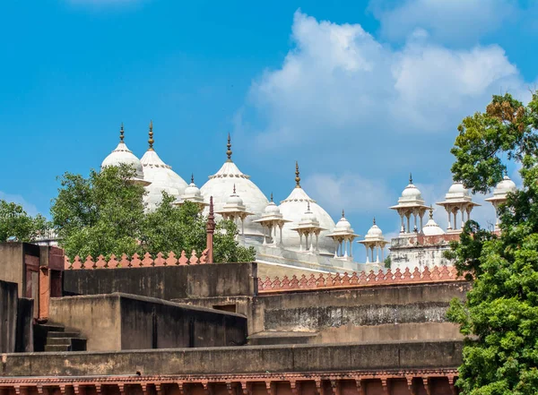 Agra Fort Είναι Ένα Ιστορικό Φρούριο Στην Πόλη Της Agra — Φωτογραφία Αρχείου