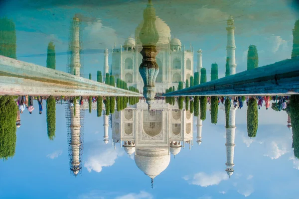 Grata Taj Mahal Dell India Commissionata Shah Jahan Nel 1631 — Foto Stock