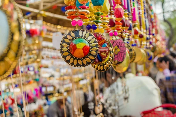 Handmade Girl Ornaments Art India Surajkund Handicraft Fair — Stock Photo, Image