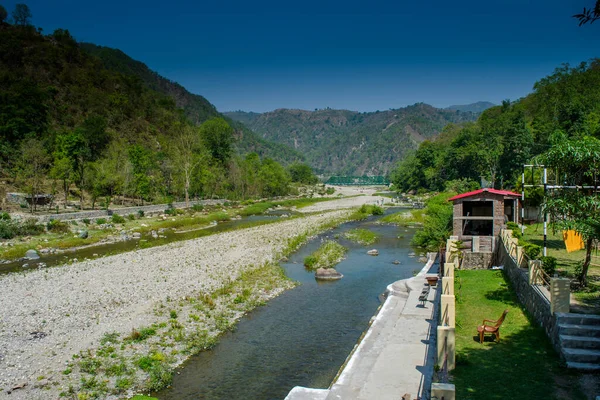 Ganga River at Rishikesh, Located in the foothills of the Himalayas in northern India,
