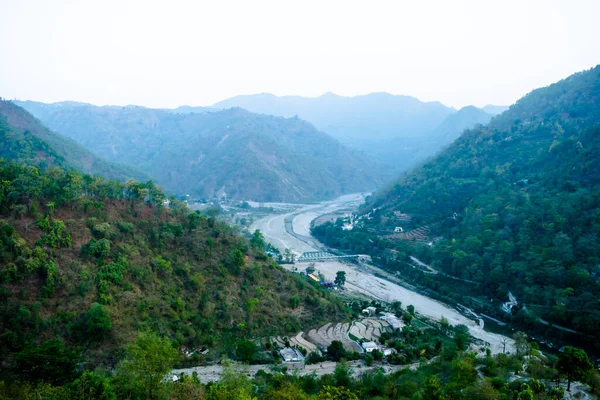 Rivière Ganga Rishikesh Situé Dans Les Contreforts Himalaya Dans Nord — Photo