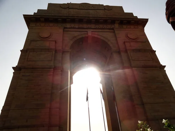 Puerta India Encuentra Centro Nueva Delhi Capital India — Foto de Stock