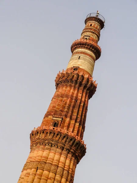 Qutb Minar Uno Los Monumentos Históricos Más Famosos India Complejo — Foto de Stock