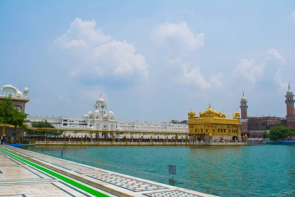 Harmindar Sahib Altın Tapınak Amritsar Olarak Bilinir — Stok fotoğraf