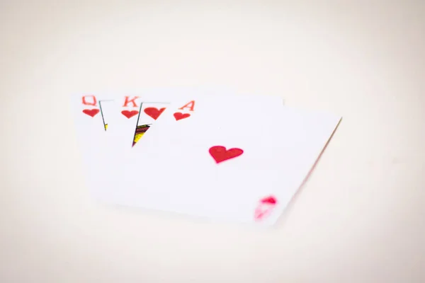 Jugar Las Cartas Para Niños Adultos —  Fotos de Stock