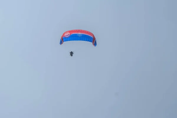 Geweldige Paragliding Bhimtal India Een Onvergetelijke Ervaring — Stockfoto