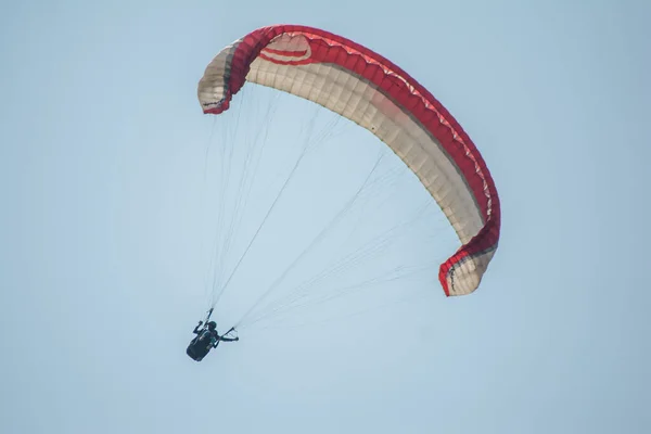 Geweldige Paragliding Bhimtal India Een Onvergetelijke Ervaring — Stockfoto