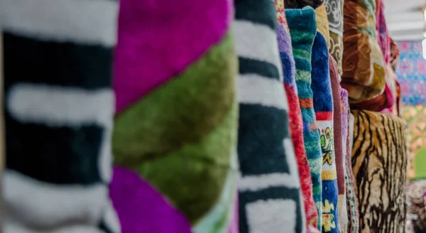 handmade colorful soft blankets made from bird bulbul fur, Patnitop Jammu