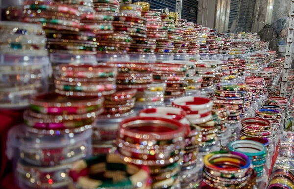 Beautiful Colorful Bangles Katra Main Market Jammu — Stock Photo, Image