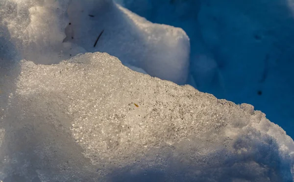 Natural Winter Background Fresh Snow Texture Nathatop Patnitop Jammu — Stock Photo, Image