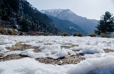 Nathatop, Patnitop Jammu 'da taze kar dokusu olan doğal kış geçmişi.
