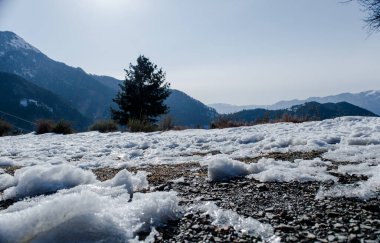 Nathatop, Patnitop Jammu 'da taze kar dokusu olan doğal kış geçmişi.