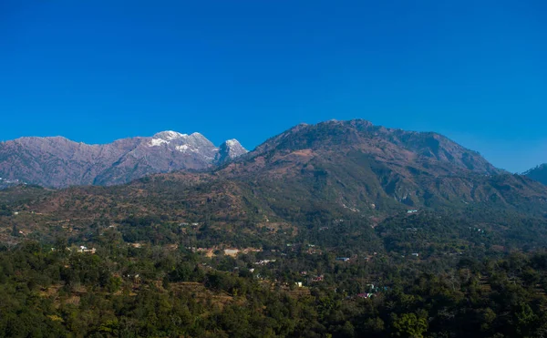 Chaîne Montagnes Himalayenne Couverte Neige Patnitop Une Ville Jammu Paysage — Photo