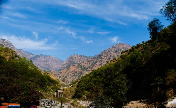 Chaîne Montagnes Himalayenne Couverte Neige Patnitop Une Ville Jammu Paysage — Photo