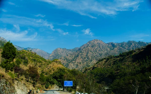 Cordillera Himalaya Cubierta Nieve Patnitop Una Ciudad Jammu Paisaje Invernal — Foto de Stock