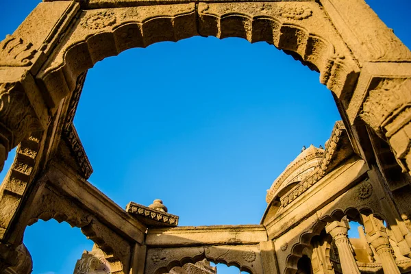 Sunset View Bara Bagh Jaisalmer Rajasthan India — стокове фото