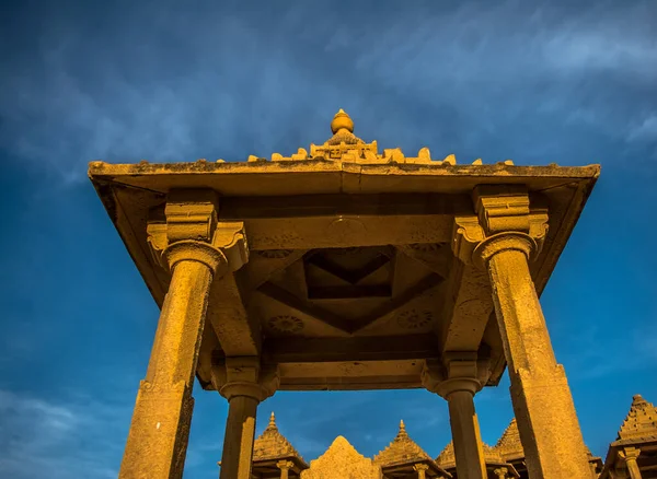 Vista Pôr Sol Bara Bagh Jaisalmer Rajasthan Índia — Fotografia de Stock