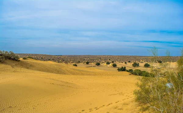 Έρημος Του Jaisalmer Χρυσή Πόλη Μια Ιδανική Γοητεία Για Τους — Φωτογραφία Αρχείου