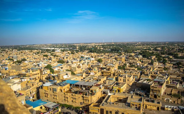 Jaisalmer Widok Miasto Jaisalmer Fort Położony Jest Mieście Jaisalmer Indyjskim — Zdjęcie stockowe