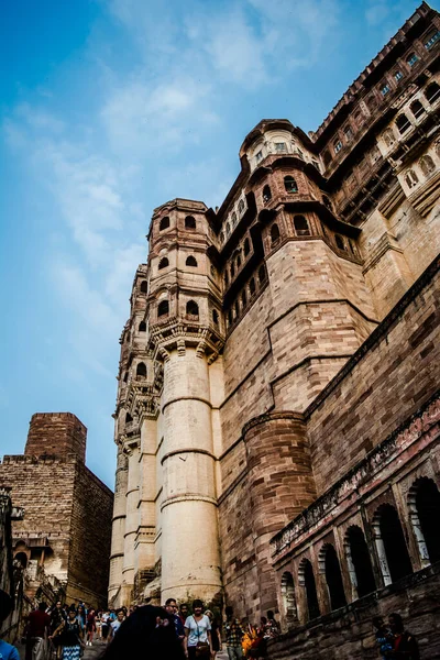 Mehrangarh Oder Mehran Fort Jodhpur Rajasthan Ist Eine Der Größten — Stockfoto