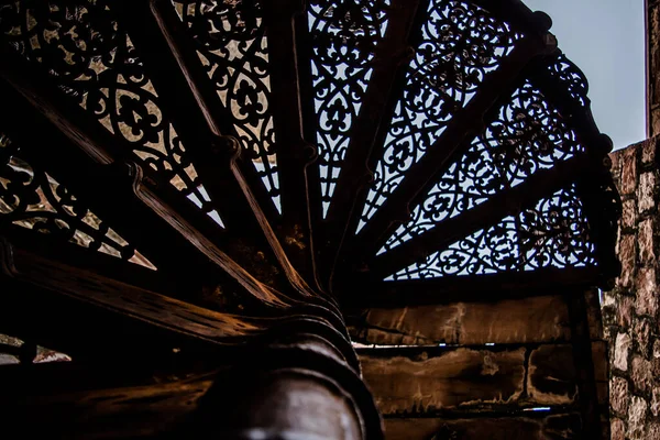 Escaleras Hierro Antic Mehrangarh Mehran Fort Jodhpur Rajasthan Uno Los — Foto de Stock