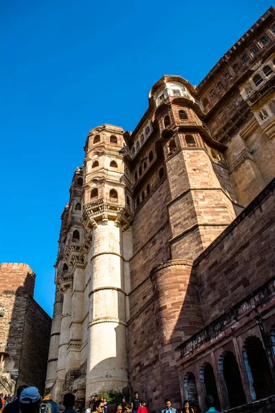 Mehrangarh Eller Mehran Fort Beläget Jodhpur Rajasthan Största Fästningarna Indien — Stockfoto