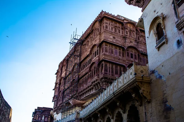 Mehrangarh Eller Mehran Fort Beläget Jodhpur Rajasthan Största Fästningarna Indien — Stockfoto