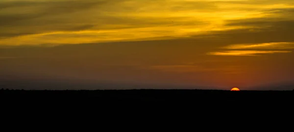 Widok Zachodu Słońca Sam Wydmy Jaisalmer Złote Miasto Idealny Urok — Zdjęcie stockowe